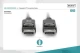 Digitus Kabel połączeniowy DisplayPort z zatrzaskami 1080p 60Hz FHD Typ DP/DP M/M czarny 5m