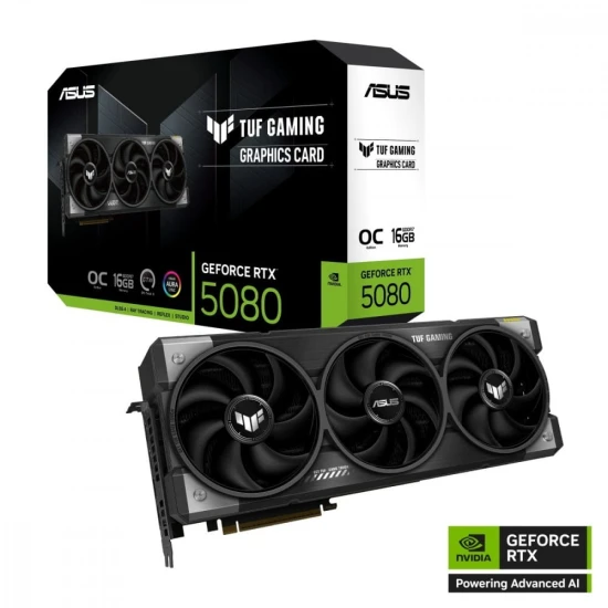 Asus Karta graficzna GeForce RTX 5080 TUF GAMING OC 16GB GDDR7 256bit DP/HDMI