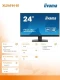 IIYAMA Monitor 24 cale XU2491H-B1 IPS, HDMI, DP, 0,5ms, 300cd