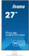 IIYAMA Monitor 27 cali XUB2797HSN-W2 IPS,FHD,USB-C Dock,HAS,300cd,1ms,sRGB99%,100Hz,HDMI,DP-out,USBx4,RJ45,2x2W/5y/