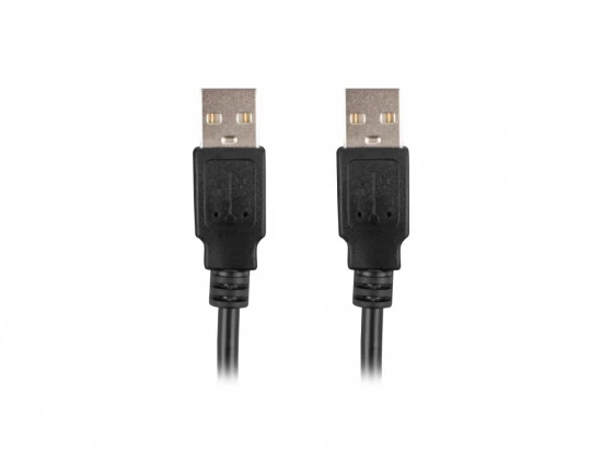 Lanberg Kabel USB-A M/M 2.0 1.8m Czarny