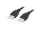 Lanberg Kabel USB-A M/M 2.0 1.8m Czarny