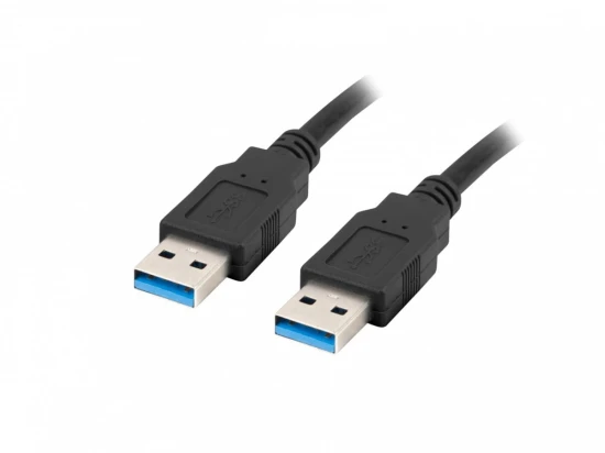 Lanberg Kabel USB-A M/M 3.0 0.5m Czarny