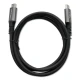 Qoltec Kabel USB4 Ultra-Fast | USB-C PD 240W | Thunderbolt 3/4 | 4K |   40Gb/s | 1m | Czarny