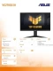Asus Monitor 27 cali VG27AQL5A DP/2HDMI 0.3MS czarny
