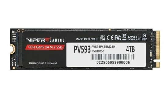 Patriot Dysk SSD 4TB VIPER PV593 M.2 2280 PCIe Gen5 x4 14000/13000MB/s