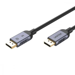 Unitek Kabel DisplayPort 1.4, 8K@60Hz 4K@240Hz, HDR, 1m; C1628GY01-1M