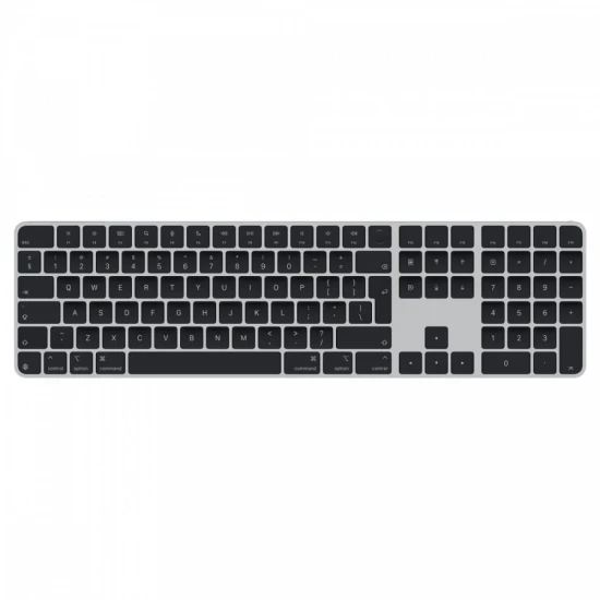 Apple Klawiatura Magic Keyboard z Touch ID i polem numerycznym dla modeli Maca z czipem Apple - angielski (międzynarodowy) - czarne klawisze