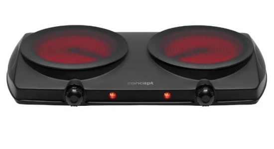 Concept Kuchenka elektryczna dwupalnikowa czarna VE3060