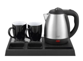Adler Czajnik hotelowy 1.2l inox&tacka powitalna AD1354