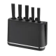 Feel-Maestro Zestaw noży + desek na podstawce MR-1412-BLACK
