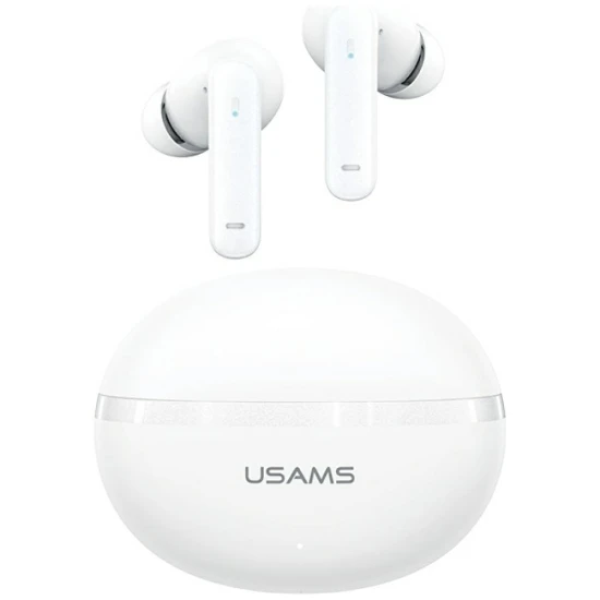 USAMS Słuchawki bluetooth TWS E02 ANC+ENC white
