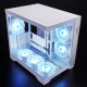 Chieftec Obudowa VISIO GM-30W-T G-OP 6xwentylator ARGB biała