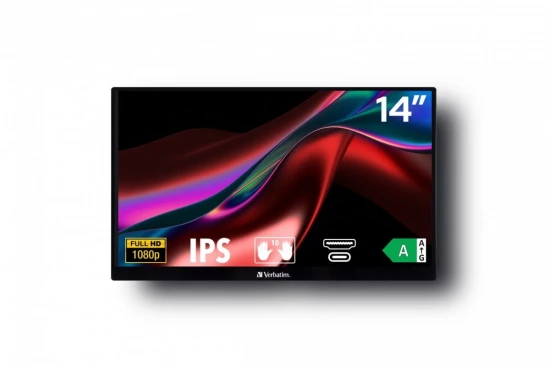 Verbatim Przenośny Monitor dotykowy PMT-14 Full HD