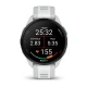 Zegarek sportowy Garmin Forerunner 165 Music AMOLED 43mm Mist Grey Whitestone