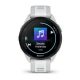 Zegarek sportowy Garmin Forerunner 165 Music AMOLED 43mm Mist Grey Whitestone