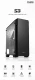 Zalman Obudowa S3 TG ATX Mid Tower PC Case TG fan x3