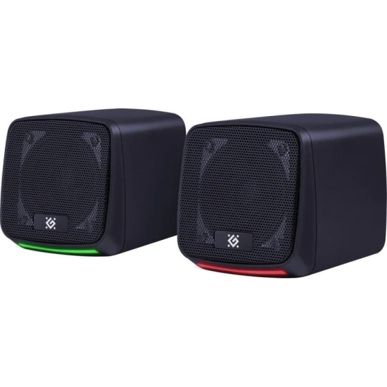 Defender Głośniki komputerowe J3 2.0 6W LED USB Czarne