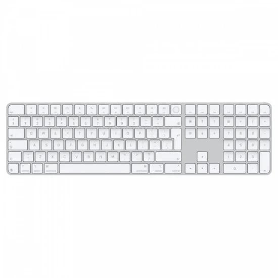 Apple Klawiatura Magic Keyboard z Touch ID i polem numerycznym dla modeli Maca z czipem Apple - angielski (międzynarodowy) - białe klawisze