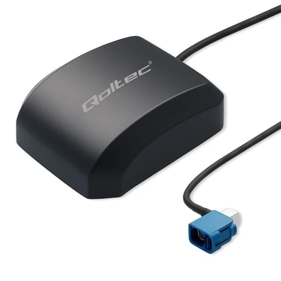 Qoltec Mobilna Antena GPS GLONASS z podstawą magnetyczną| dookólna |   28dBi | 50W | FAKRA