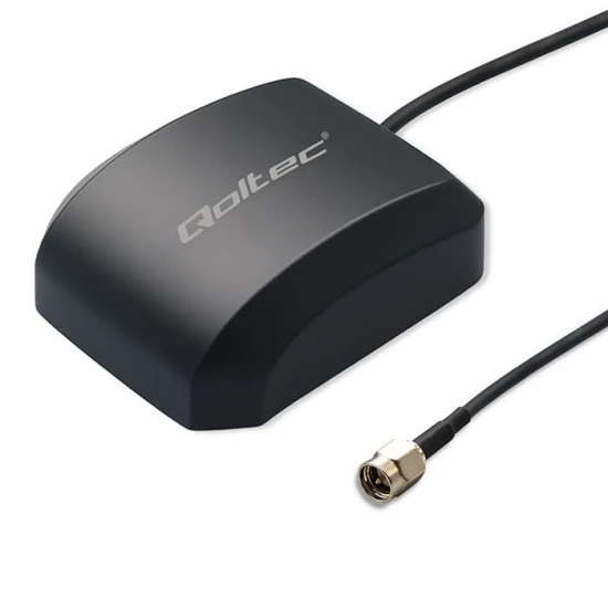 Qoltec Mobilna Antena GPS GLONASS z podstawą magnetyczną | dookólna |   28dBi | 50W | SMA