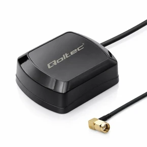 Qoltec Mobilna Antena GPS GLONASS z podstawą magnetyczną | dookólna |   28dBi | 50W | SMA RA