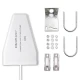 Qoltec Antena 4G 5G LTE | 9dBi | kierunkowa | zewnętrzna | N female |   wodoodporna | 3m