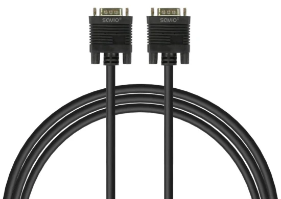 Savio Kabel VGA (M )- VGA (M) ekranowany 2 feryty CL-202