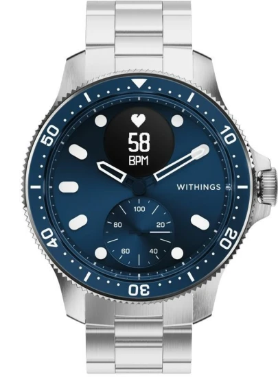 Zegarek Withings Scanwatch Nova -älykello, 42 mm, sininen
