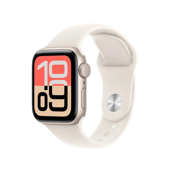 Zegarek Apple Watch SE MEH34ZR/A (3nd generation) OLED 40mm Cyfrowy 324x394px Ekran dotykowy Beżowy Wi-Fi GPS