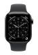Apple Watch Series 11 Cellular 42mm Łupkowa koperta tytanowa z czarnym paskiem sportowym - M/L