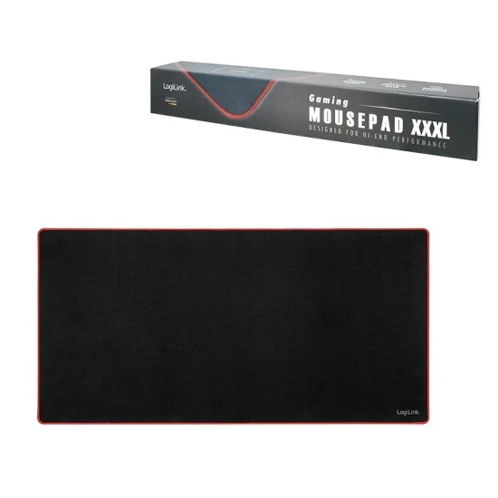 LogiLink Podkładka pod mysz XXXL dla graczy, czarna