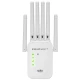 Qoltec Wzmacniacz sygnału WiFi | Repeater | Access Point | 300Mb/s | 6  anten | 2xRJ45