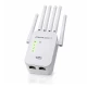 Qoltec Wzmacniacz sygnału WiFi | Repeater | Access Point | 300Mb/s | 6  anten | 2xRJ45
