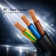 Qoltec Kabel zasilający | wtyczka kątowa SCHUKO CEE 7/7 (E/F) |  IEC C133x0.5mm2 | czysta miedź Cu | 1.8m