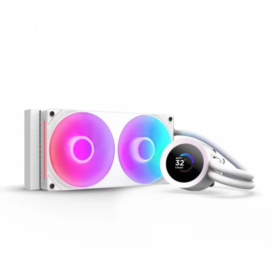 NZXT Chłodzenie wodne KRAKEN PLUS 240 RGB LCD białe