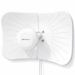 Qoltec Antena paraboliczna 4G 5G LTE | 2x19dBi | kierunkowa | zewnętrzna| 1710-2700 MHz | 3300-4200 MHz | N Female | wodoodporna | 5m