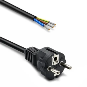Qoltec Kabel zasilający SCHUKO CEE 7/7 (E/F) | miedź Cu | odizolowany lutowany | 3x1.0mm2 | 1.8m