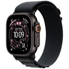 Zegarek Apple Watch Ultra 3 GPS + Cellular 49mm Czarna koperta tytanowa z czarną opaską Alpine - mały