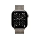 Apple Watch Series 11 (2025) Cell 42mm Tytanowa naturalna koperta z paskiem Milanese Natural
