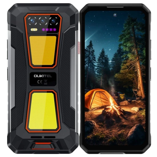 Oukitel WP58 Pro 6,7" Smartphone Dual SIM Android 15 5G USB Type-C 8 GB 512 GB 10000 mAh Czarny, Pomarańczowy