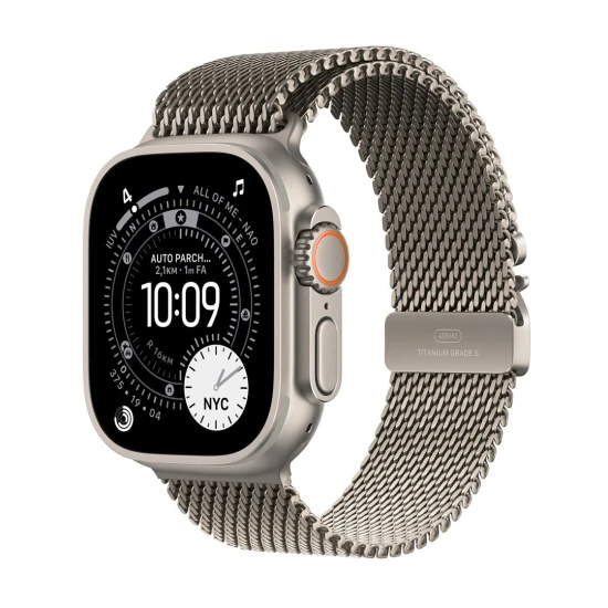 Apple Watch Ultra 3 OLED 49 mm Cyfrowy 422 x 514 px Ekran dotykowy 5G Tytan Wi-Fi GPS