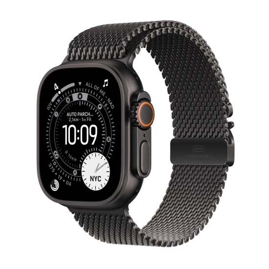Apple Watch Ultra 3 OLED 49 mm Cyfrowy 422 x 514 px Ekran dotykowy 5G Czarny Wi-Fi GPS