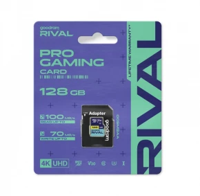 GOODRAM Karta pamięci microSD 128GB Rival UHS-I V30 U3 C10 100/70MBs