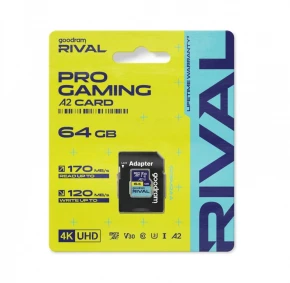 GOODRAM Karta pamięci microSD 64GB Rival UHS-I V30 U3 C10 A2 170/120MBs