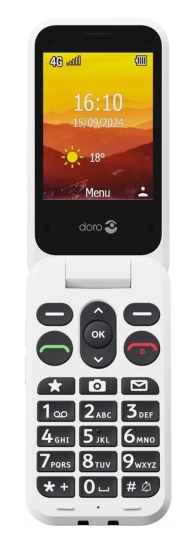 Doro Leva L20 7,11 cm (2.8") 132 g Czerwony, Biały Telefon funkcjonalny
