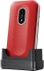Doro Leva L20 7,11 cm (2.8") 132 g Czerwony, Biały Telefon funkcjonalny