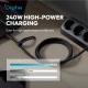 Digitus Kabel połączeniowy silikonowy USB-C-USB-C | USB 4 ver.2.0 80Gbps | 8K@60Hz | PD 3.1 240W| 0,5m | czarny