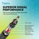 Digitus Kabel połączeniowy silikonowy USB-C-USB-C | USB 4 ver.2.0 80Gbps | 8K@60Hz | PD 3.1 240W| 1,0m | czarny