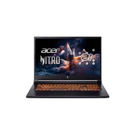 Laptop Acer Nitro V 17 ANV17-41-R27Z | Obsydianowa czerń | 17,3" | Systemy ochrony przed włamaniem | Złącze QHD | 2560 x 1440 pikseli | Procesor AMD R